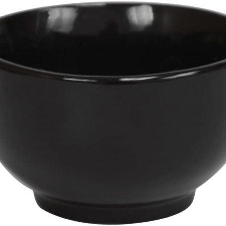 Ceramic Cereal Bowl, 5.5", Black