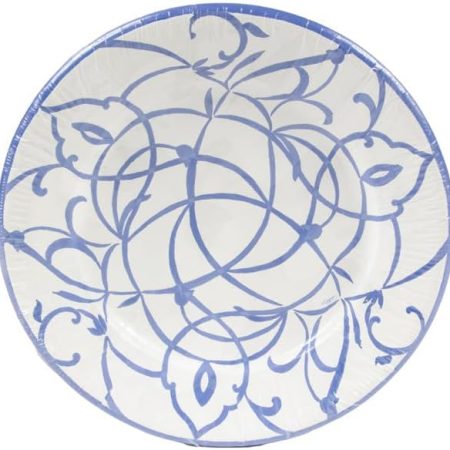 Algarve Ceramic Blue Salad & Dessert Plates - 8 Per Package