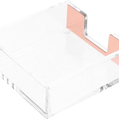 Transparent Acrylic Desktop Storage Box Countertop Storage Rack Memo Pad Dispenser Clear Notepad Holder Note Pads Container Desktop Notepad Holder Memo Pad Holder