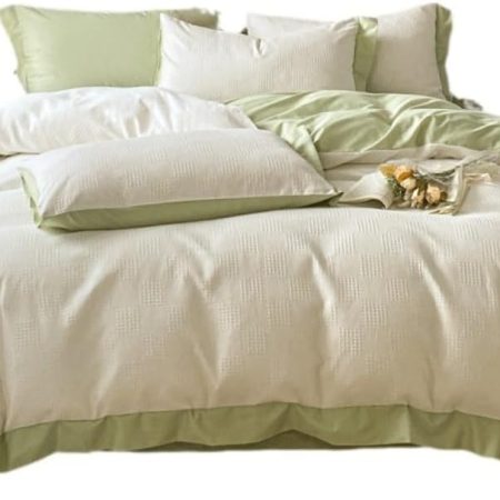 Solid Color Cotton Four Piece Bedding Set(200 * 230cm)