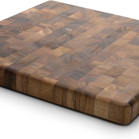 28218 Square Charleston End Grain Chef's Board , Acacia Wood 14" Square