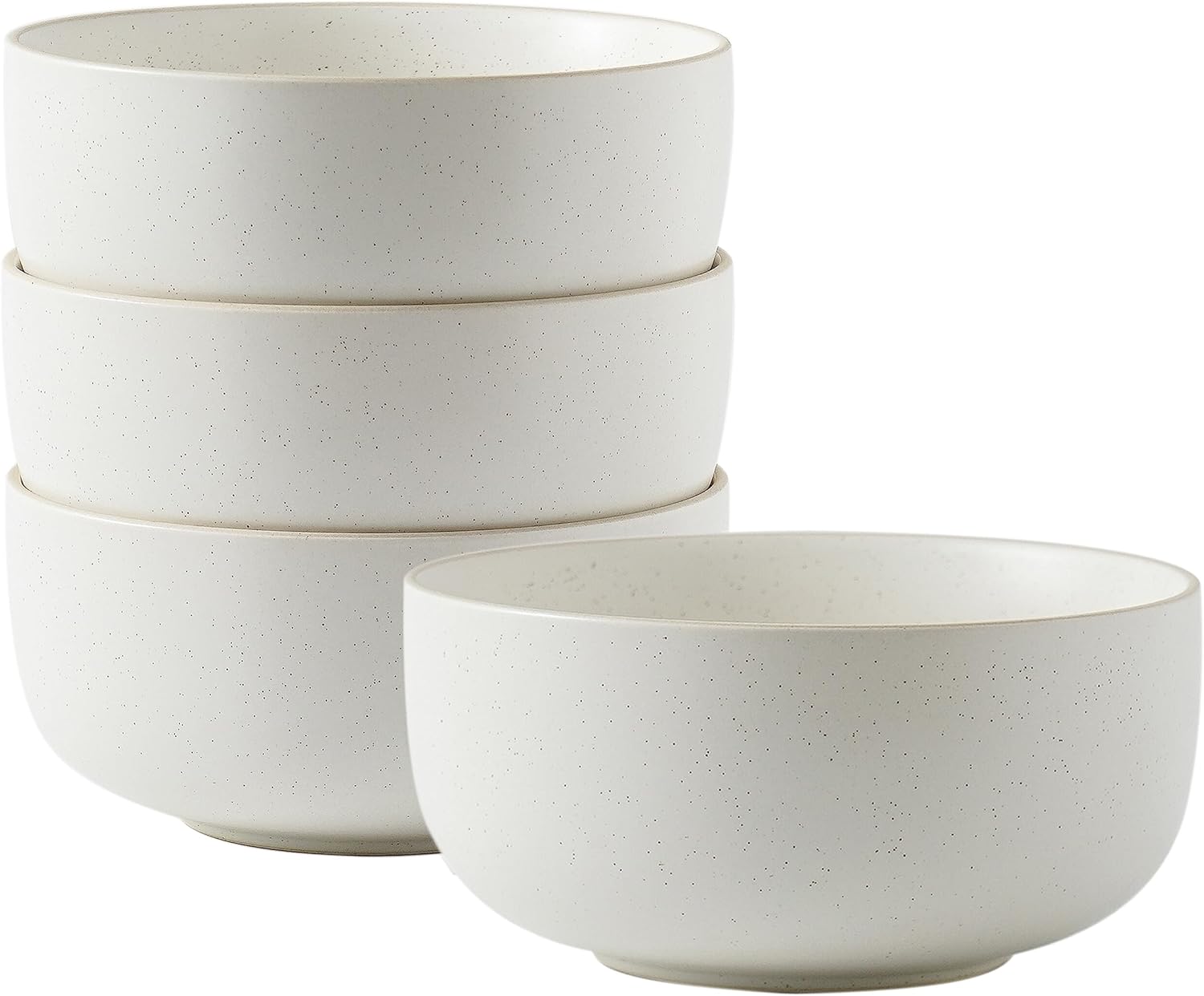 Ceramic Bowls for Kitchen, 36 Ounce, Large Capacity Cereal Bowls Set of 4, For Soup, Oatmeal, Breakfast, Microwave and Dishwasher Safe, Glazed Matte Off White??